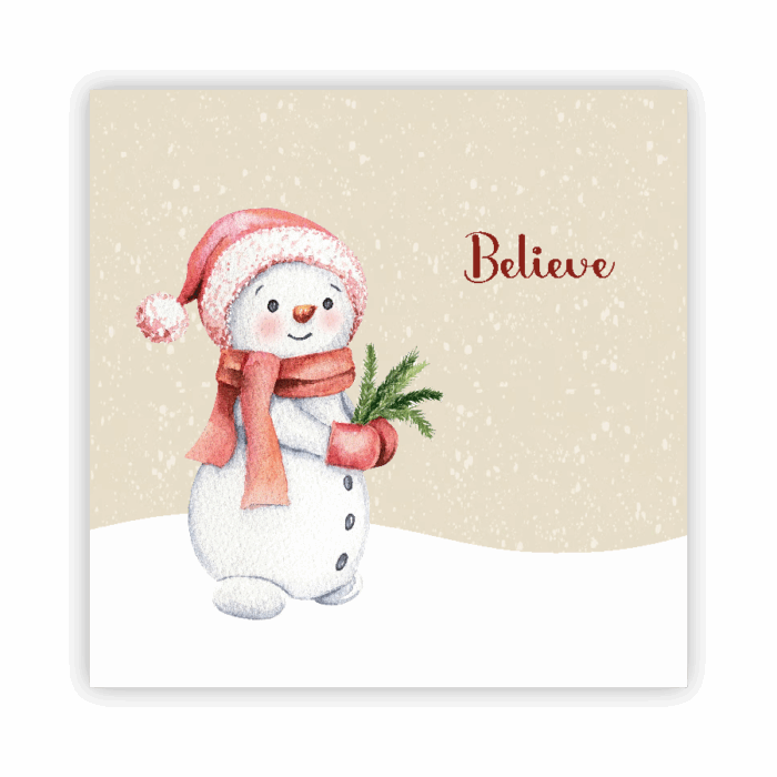 Christmas Coaster Absorbent