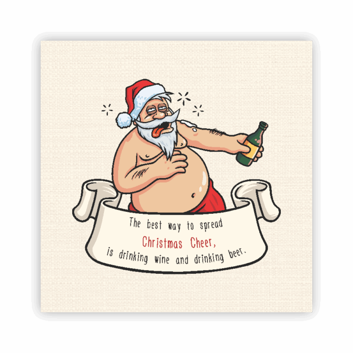 Christmas Coaster Absorbent