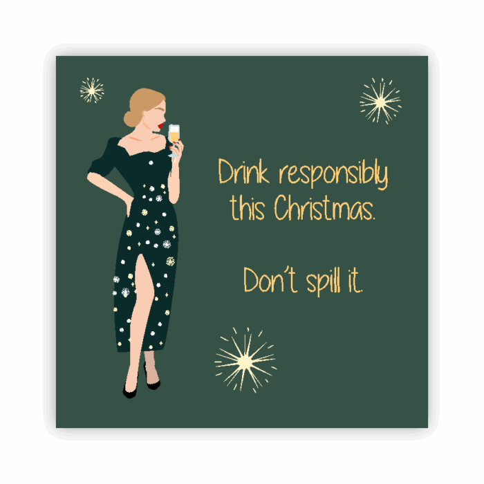 Christmas Coaster Absorbent