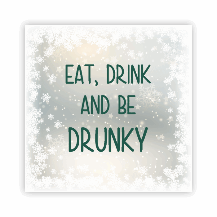 Christmas Coaster Absorbent