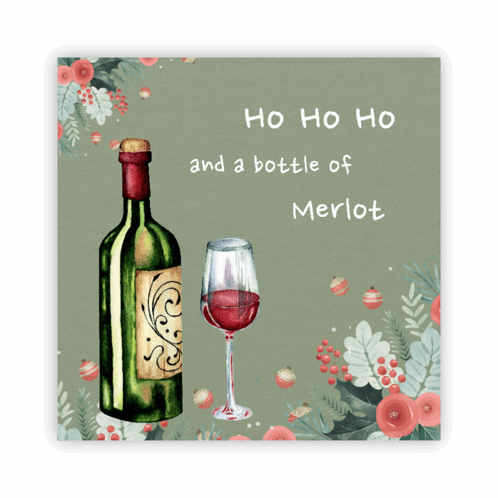 Christmas Coaster Absorbent