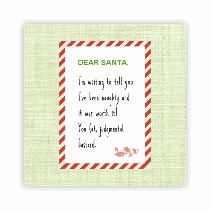 Christmas Coaster Absorbent
