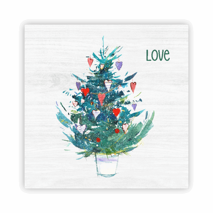 Christmas Coaster Absorbent