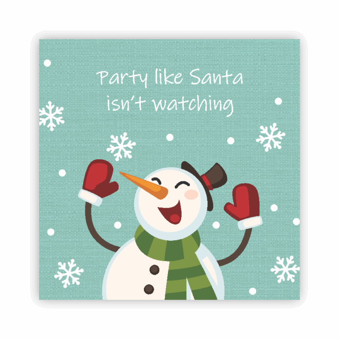 Christmas Coaster Absorbent