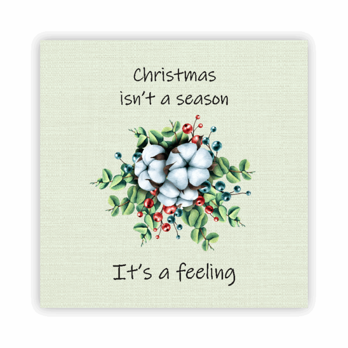 Christmas Coaster Absorbent
