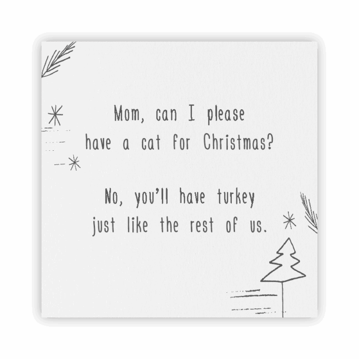 Christmas Coaster Absorbent