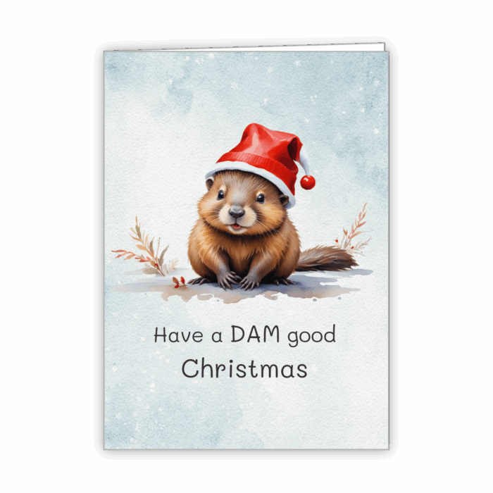 Christmas Greeting Card Tails