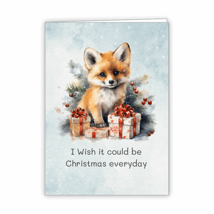 Christmas Greeting Card Tails