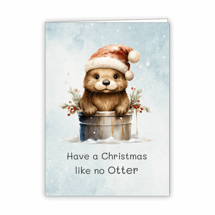 Christmas Greeting Card Tails