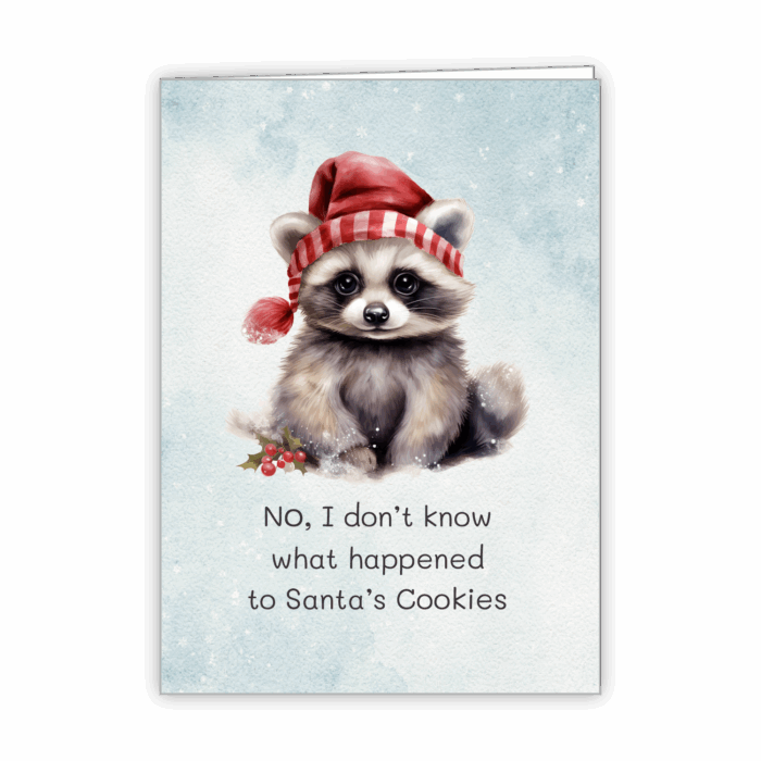 Christmas Greeting Card Tails