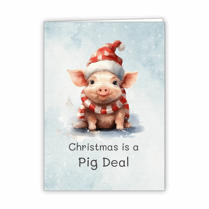 Christmas Greeting Card Tails