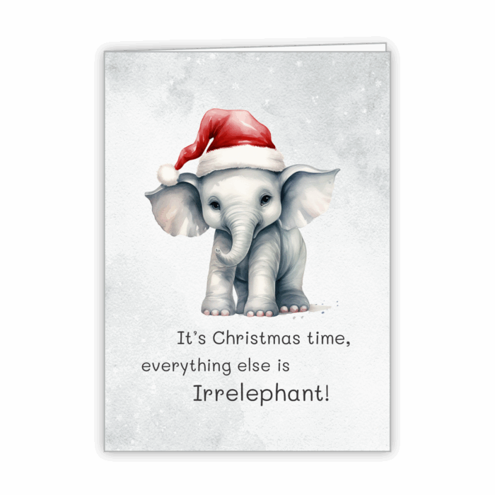 Christmas Greeting Card Tails