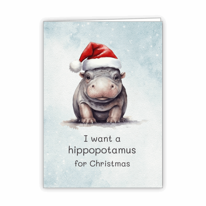 Christmas Greeting Card Tails