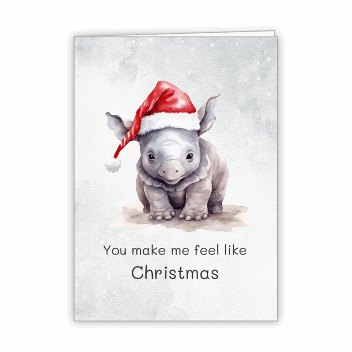 Christmas Greeting Card Tails