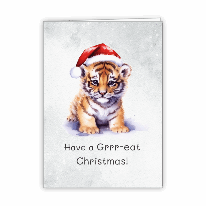 Christmas Greeting Card Tails