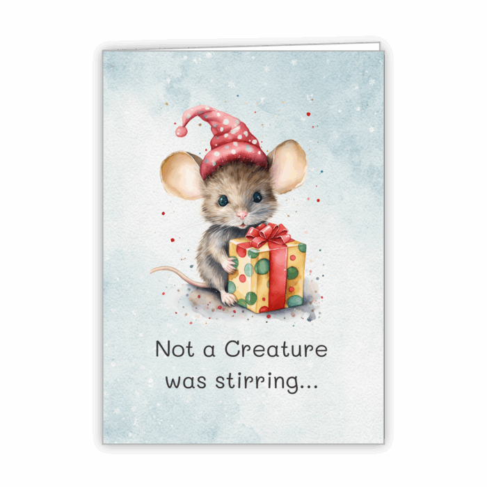 Christmas Greeting Card Tails