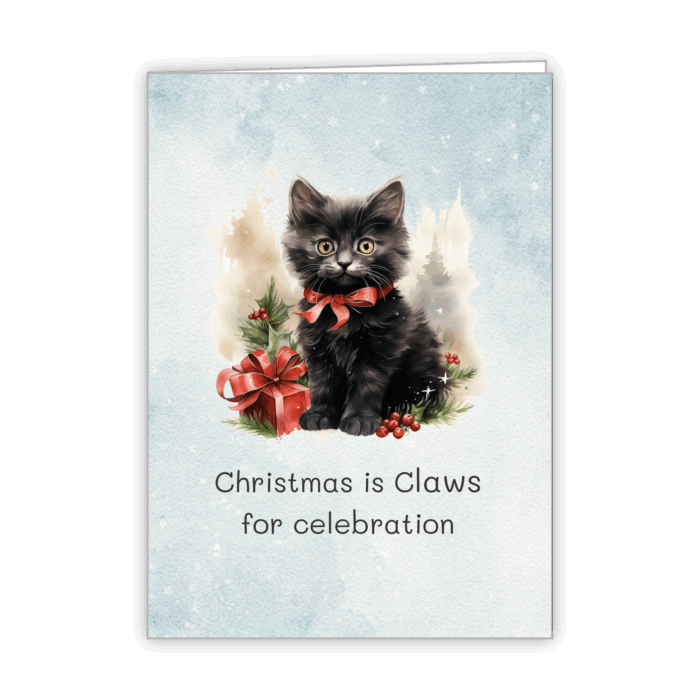 Christmas Greeting Card Tails