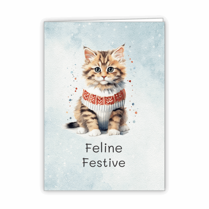 Christmas Greeting Card Tails