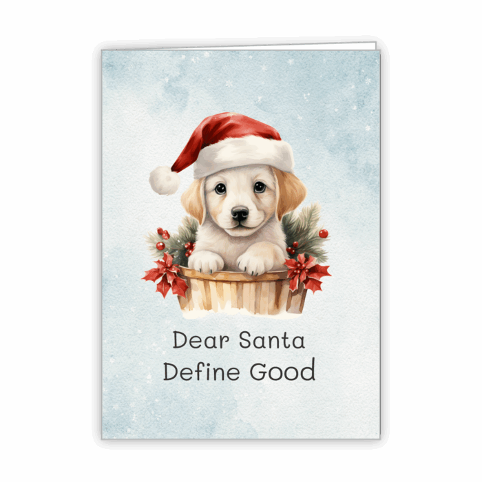 Christmas Greeting Card Tails