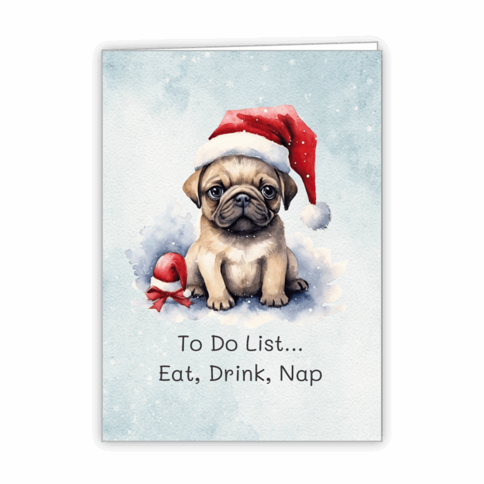 Christmas Greeting Card Tails