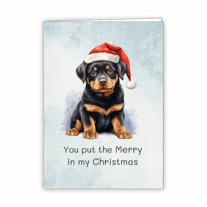 Christmas Greeting Card Tails