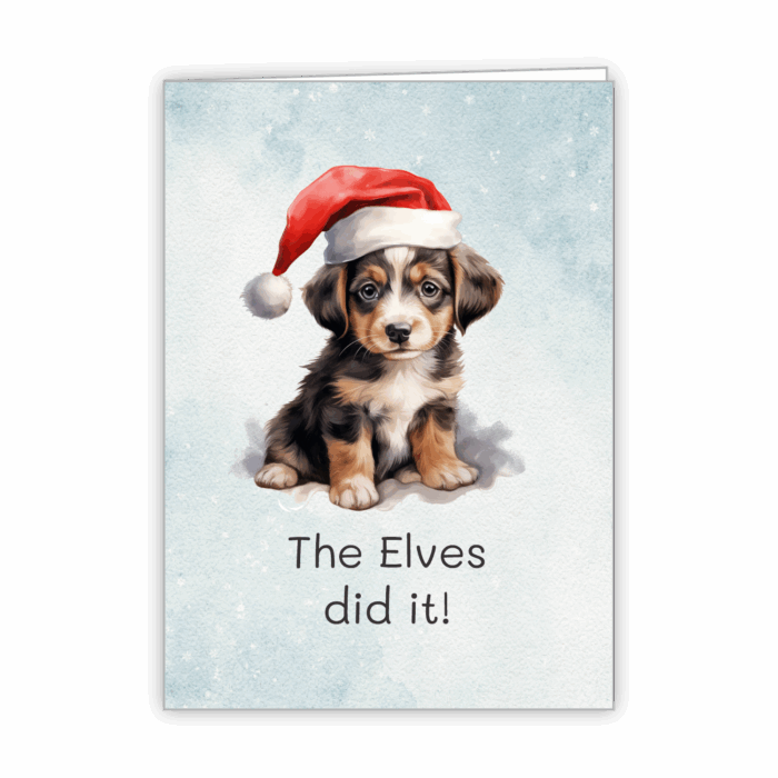 Christmas Greeting Card Tails