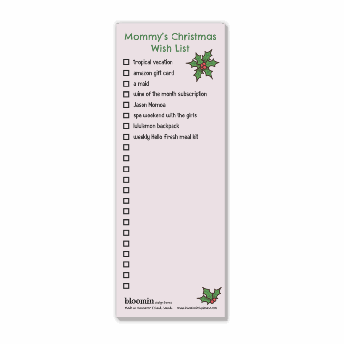 Christmas Notepad