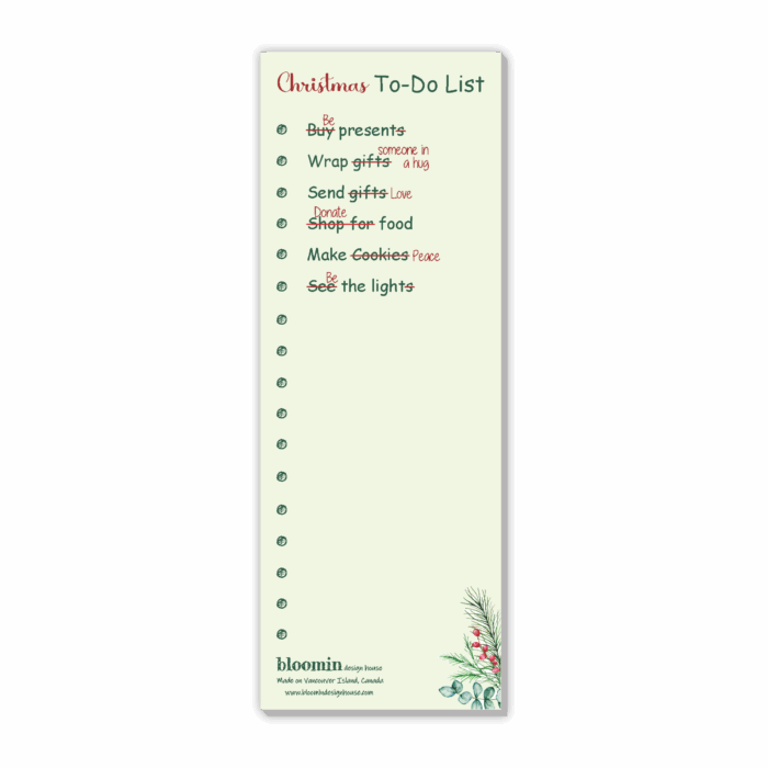Christmas Notepad