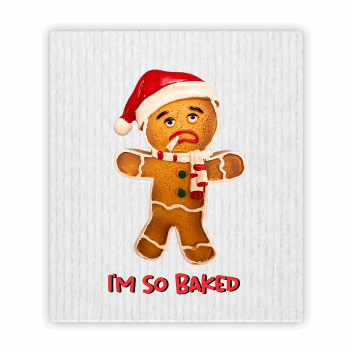 Christmas Swedish Dishcloth