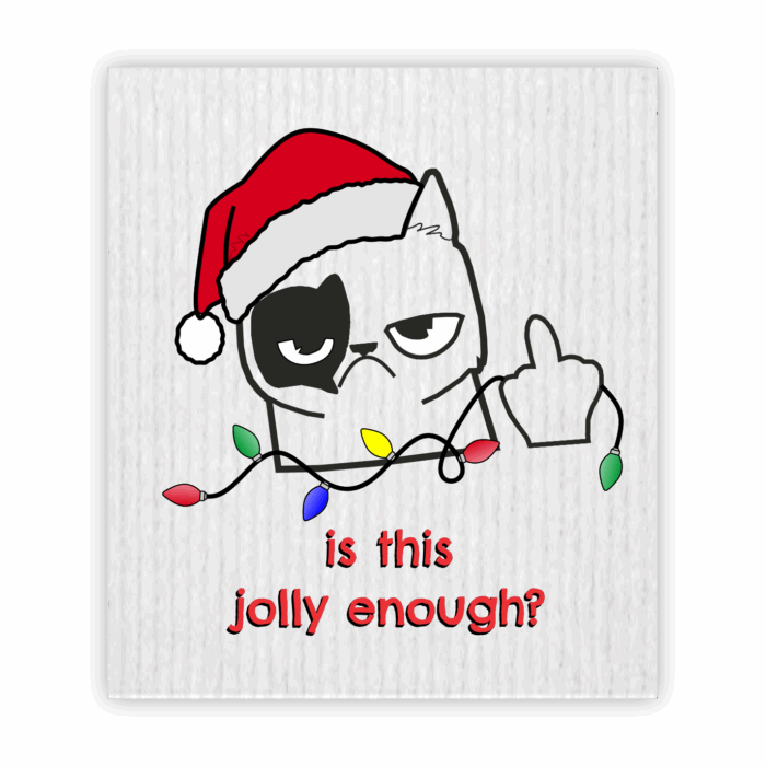 Christmas Swedish Dishcloth