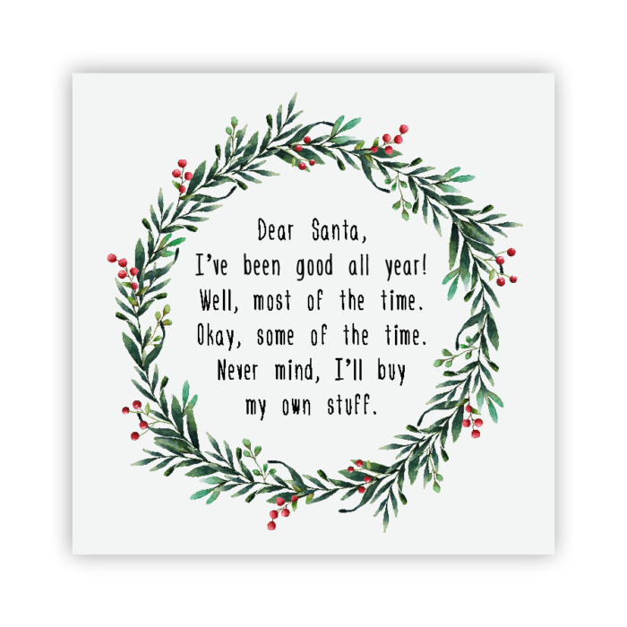 Christmas Coaster Absorbent