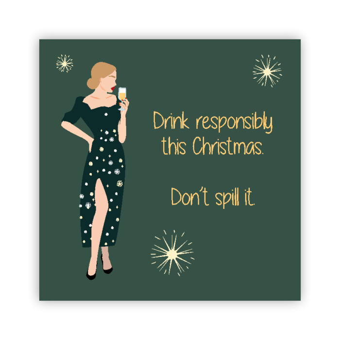 Christmas Coaster Absorbent