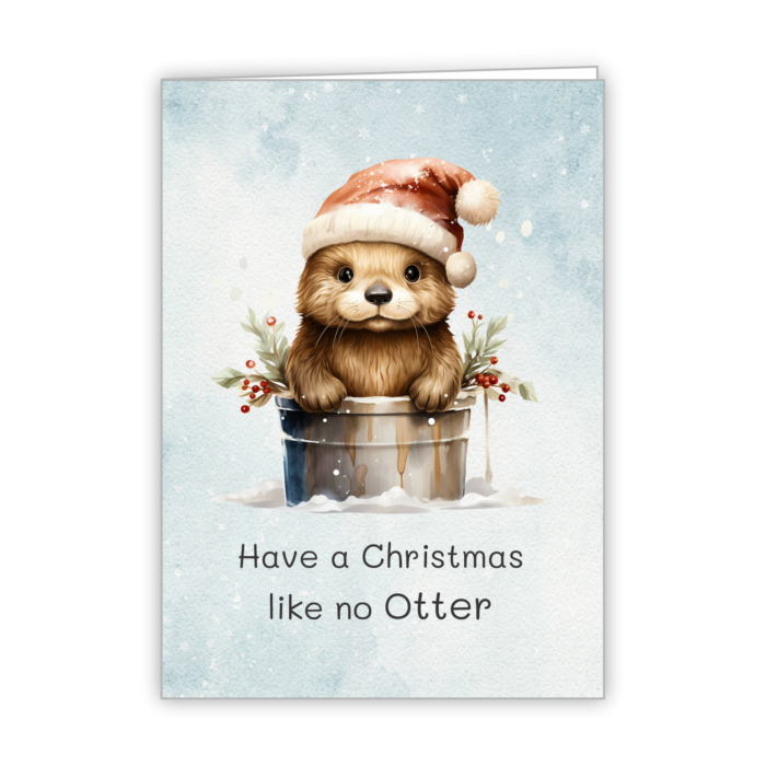Christmas Greeting Card Tails