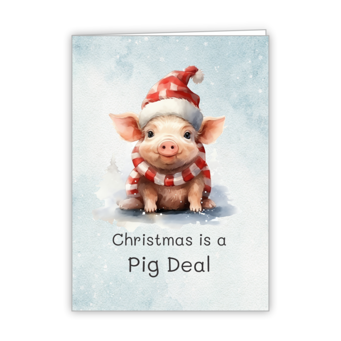 Christmas Greeting Card Tails