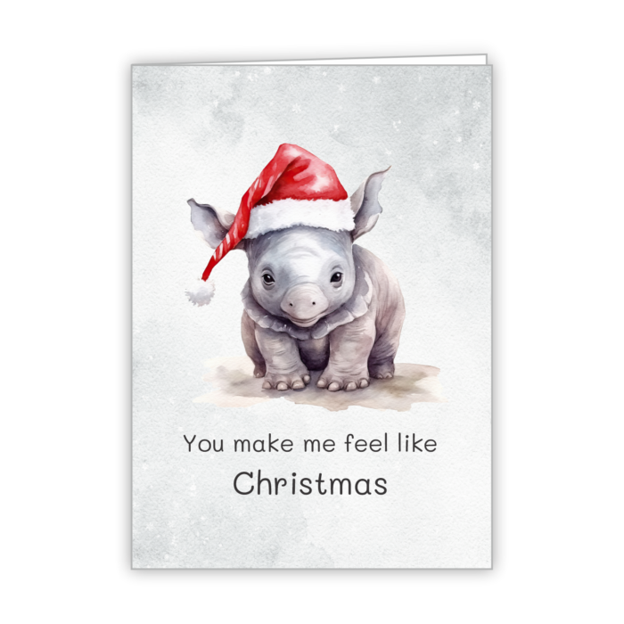 Christmas Greeting Card Tails