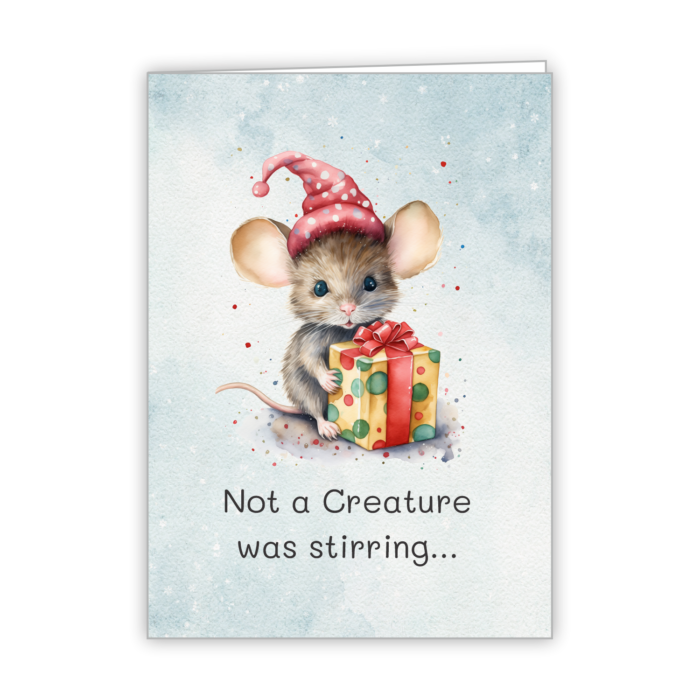 Christmas Greeting Card Tails