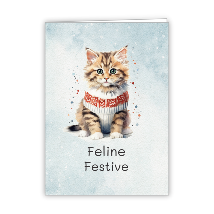 Christmas Greeting Card Tails