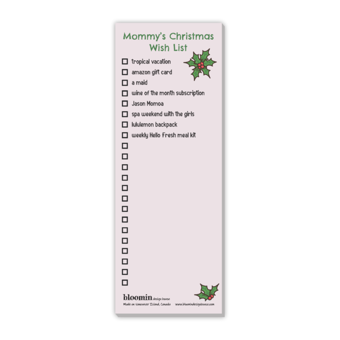 Christmas Notepad