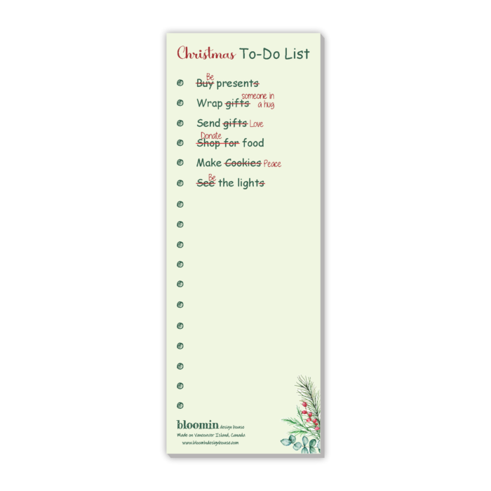 Christmas Notepad