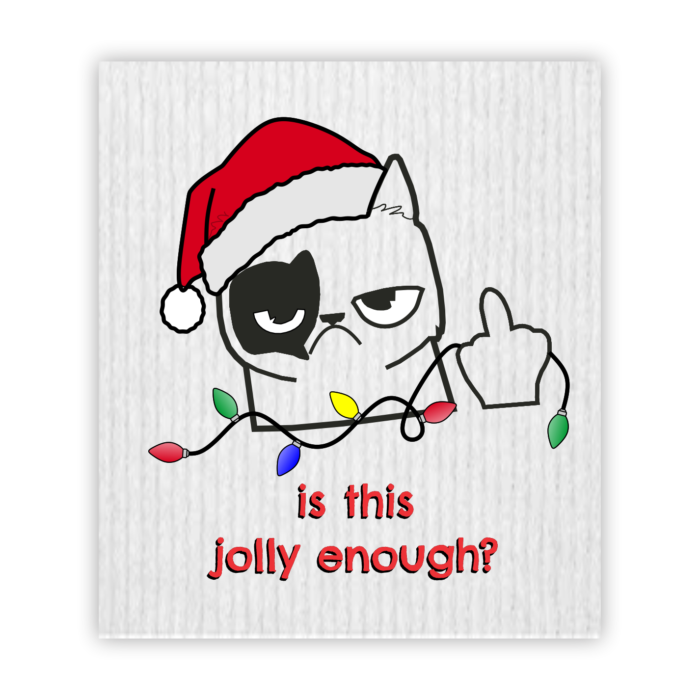 Christmas Swedish Dishcloth